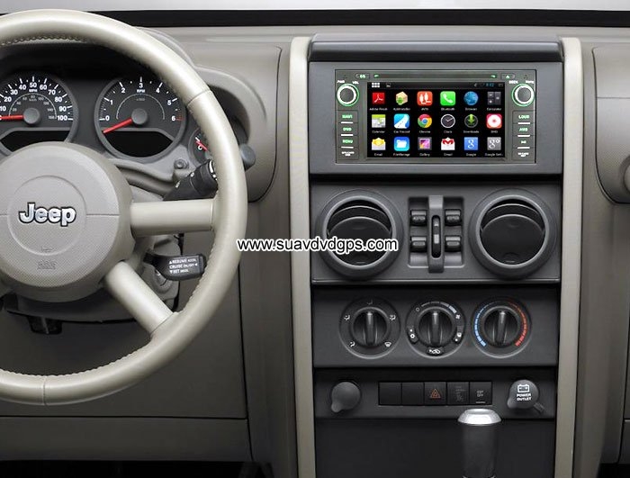 Jeep Wrangler upgrade Android Car GPS Radio WIFI 3G DVD Player APP